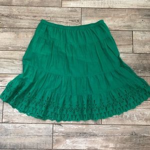 Green old Navy eyelet skirt